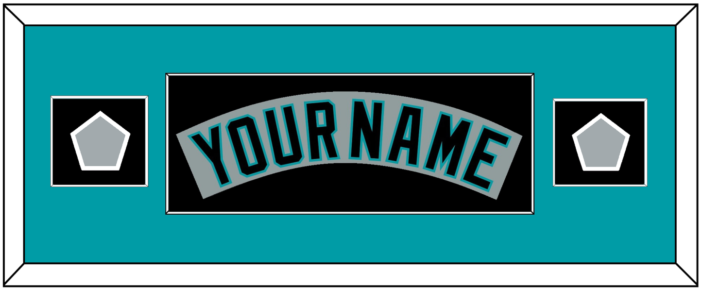 Florida Nameplate & 2 World Series Patches - Road Gray (1993-2001) - Essential Tier 4