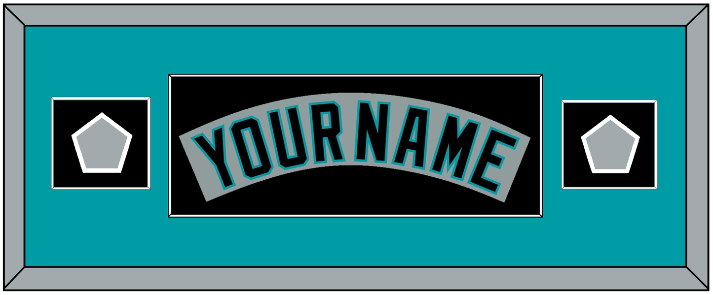 Florida Nameplate & 2 World Series Patches - Road Gray (1993-2001) - Essential Tier 4
