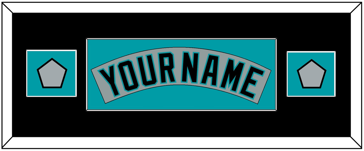 Florida Nameplate & 2 World Series Patches - Road Gray (1993-2001) - Essential Tier 6
