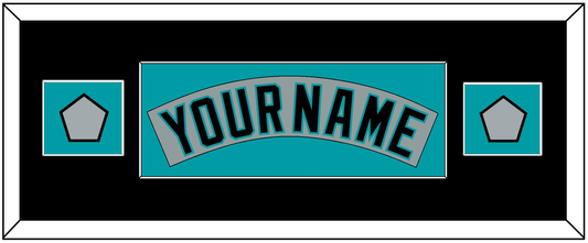 Florida Nameplate & 2 World Series Patches - Road Gray (1993-2001) - Essential Tier 6