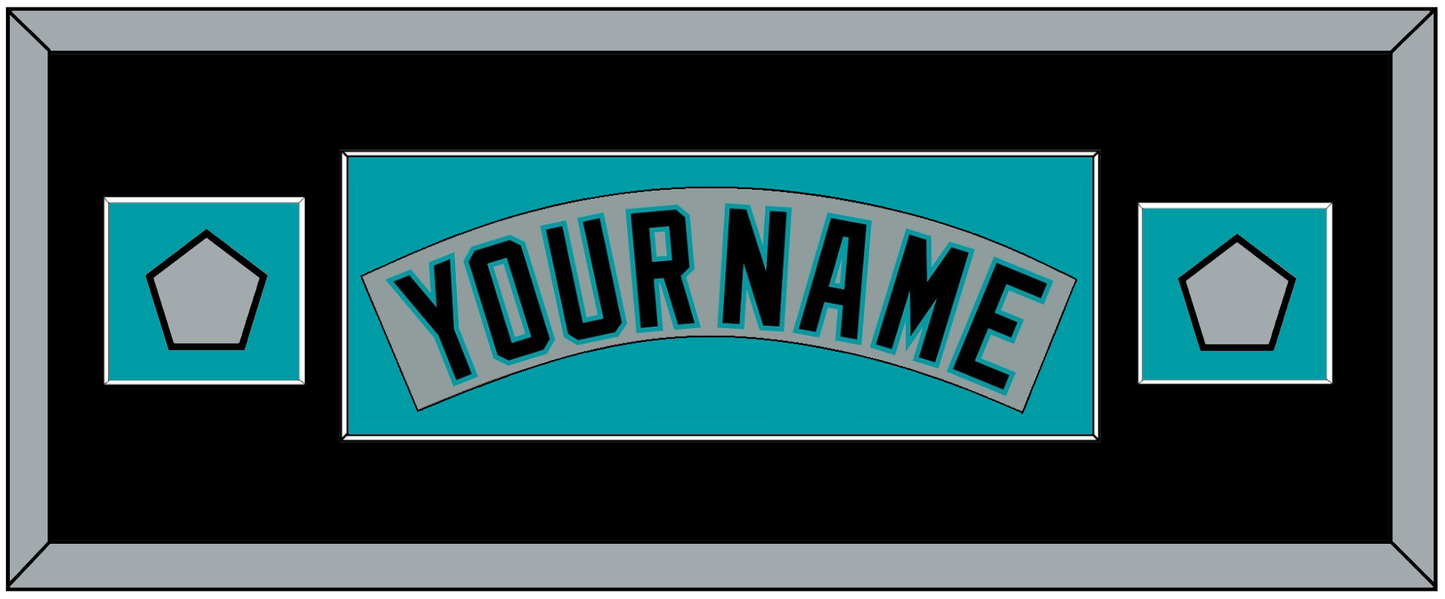 Florida Nameplate & 2 World Series Patches - Road Gray (1993-2001) - Essential Tier 6