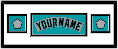 Florida Nameplate & 2 World Series Patches - Road Gray (1993-2001) - Signature Tier 2