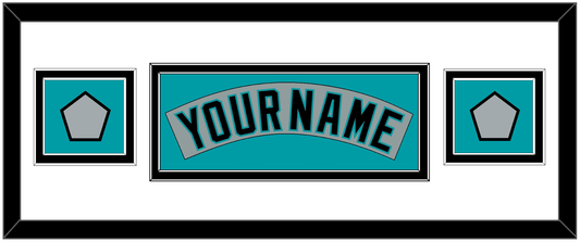 Florida Nameplate & 2 World Series Patches - Road Gray (1993-2001) - Signature Tier 2
