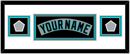 Florida Nameplate & 2 World Series Patches - Road Gray (1993-2001) - Signature Tier 4