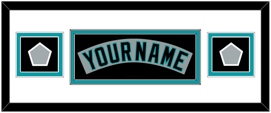 Florida Nameplate & 2 World Series Patches - Road Gray (1993-2001) - Signature Tier 4