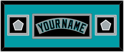 Florida Nameplate & 2 World Series Patches - Road Gray (1993-2001) - Signature Tier 6