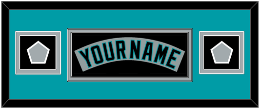 Florida Nameplate & 2 World Series Patches - Road Gray (1993-2001) - Signature Tier 6
