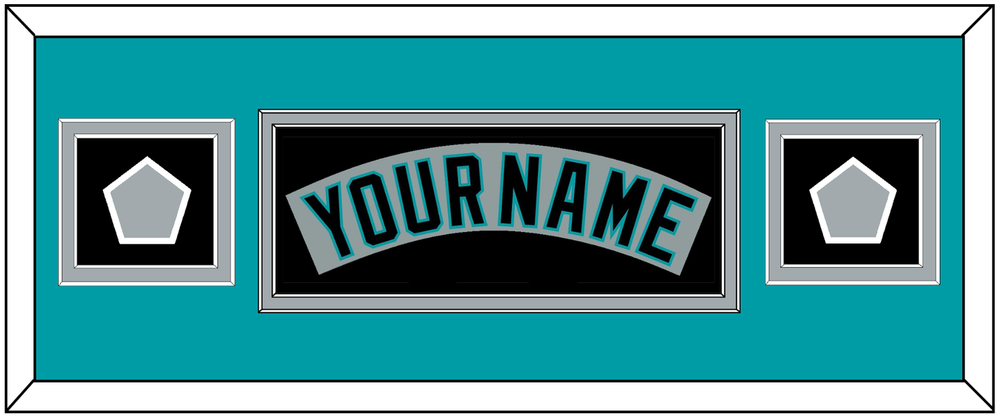 Florida Nameplate & 2 World Series Patches - Road Gray (1993-2001) - Signature Tier 6