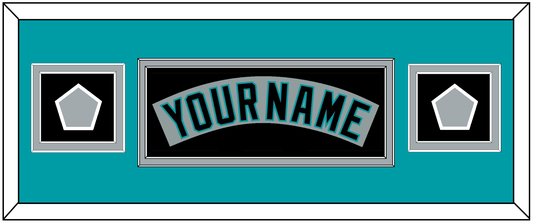 Florida Nameplate & 2 World Series Patches - Road Gray (1993-2001) - Signature Tier 6