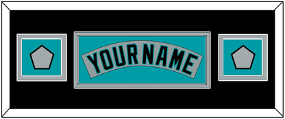 Florida Nameplate & 2 World Series Patches - Road Gray (1993-2001) - Signature Tier 8