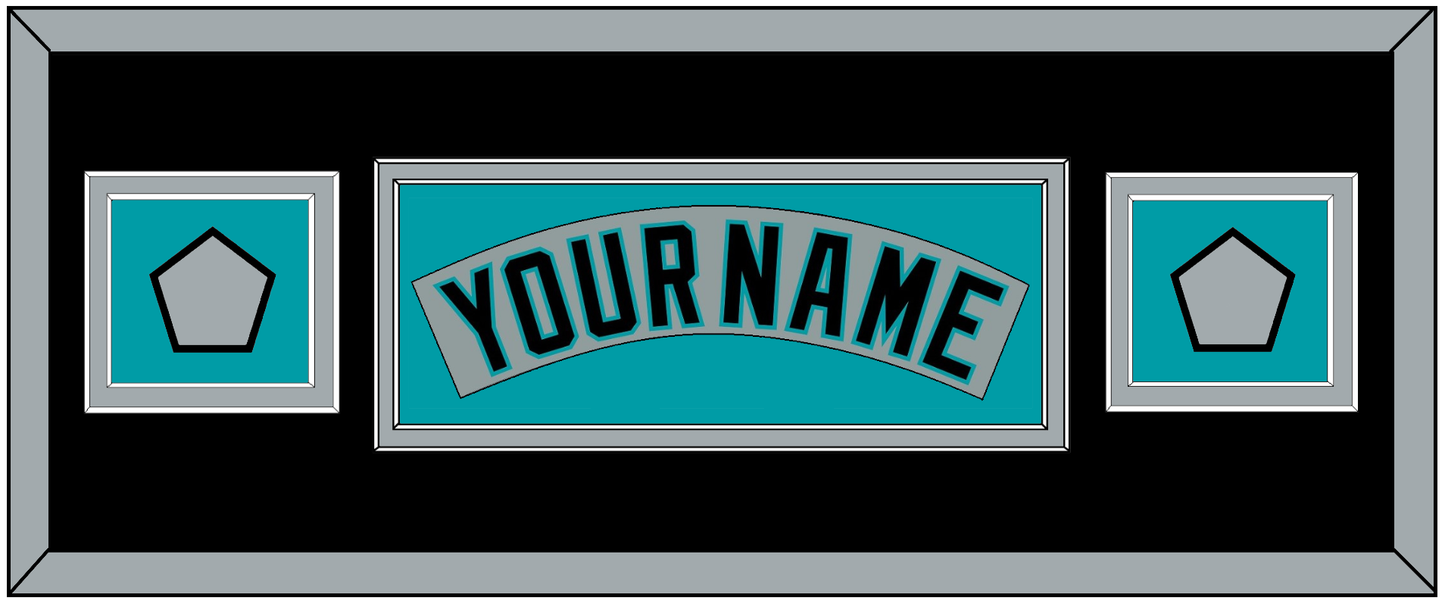 Florida Nameplate & 2 World Series Patches - Road Gray (1993-2001) - Signature Tier 8