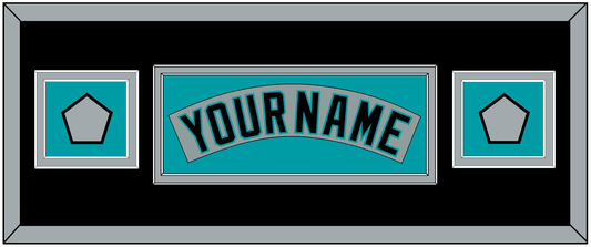 Florida Nameplate & 2 World Series Patches - Road Gray (1993-2001) - Signature Tier 8