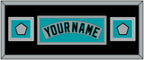 Florida Nameplate & 2 World Series Patches - Road Gray (1993-2001) - Double Mat 8