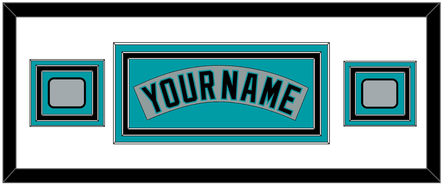 Florida Nameplate & 2 World Series Patches - Road Gray (1993-2001) - Premier Tier 2