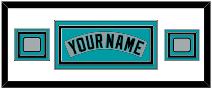 Florida Nameplate & 2 World Series Patches - Road Gray (1993-2001) - Premier Tier 2