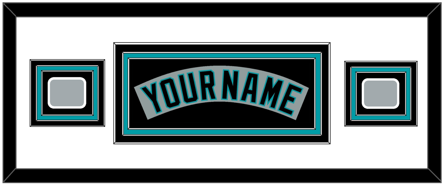 Florida Nameplate & 2 World Series Patches - Road Gray (1993-2001) - Premier Tier 4