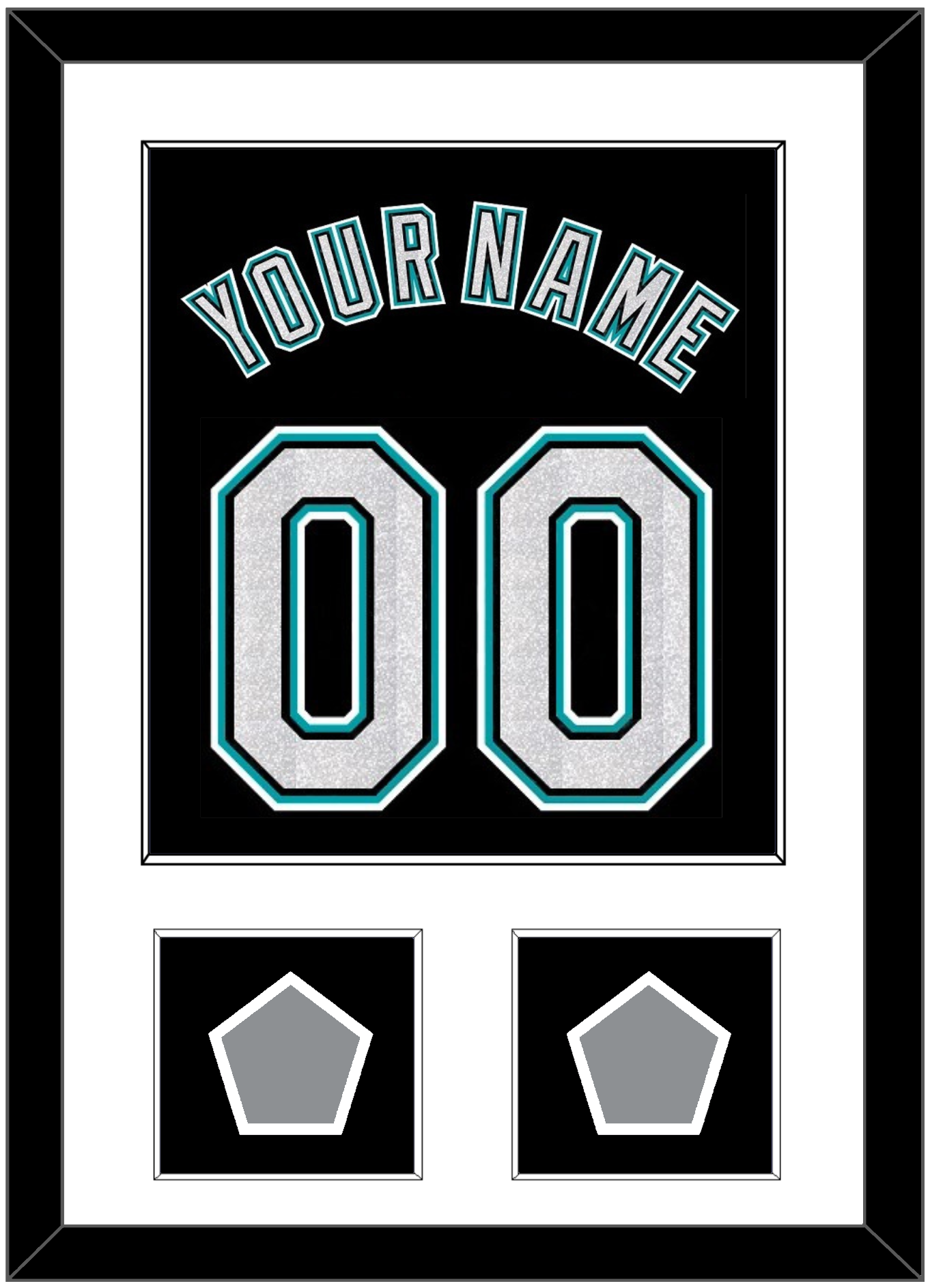 Florida Name & Number With 2 World Series Patches - Alternate Black (2003-2011) - Essential Tier 1