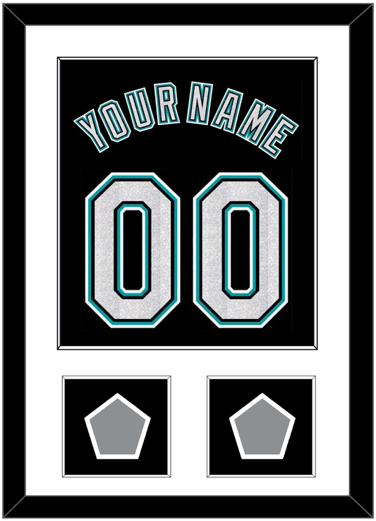 Florida Name & Number With 2 World Series Patches - Alternate Black (2003-2011) - Essential Tier 1