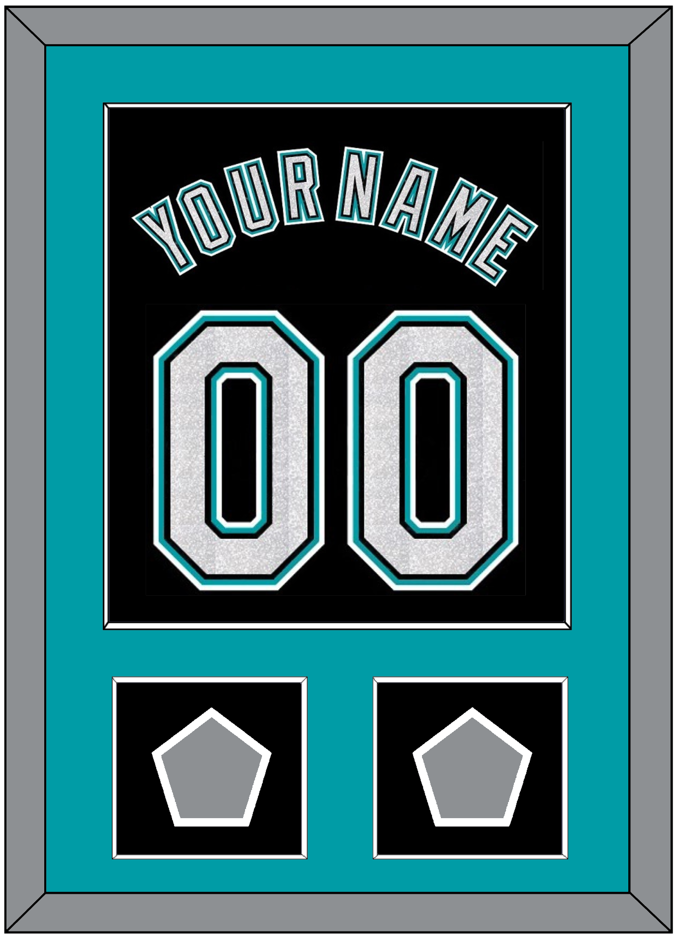 Florida Name & Number With 2 World Series Patches - Alternate Black (2003-2011) - Essential Tier 2