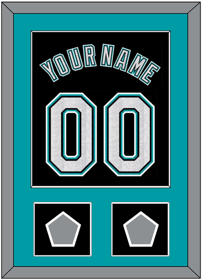 Florida Name & Number With 2 World Series Patches - Alternate Black (2003-2011) - Essential Tier 2