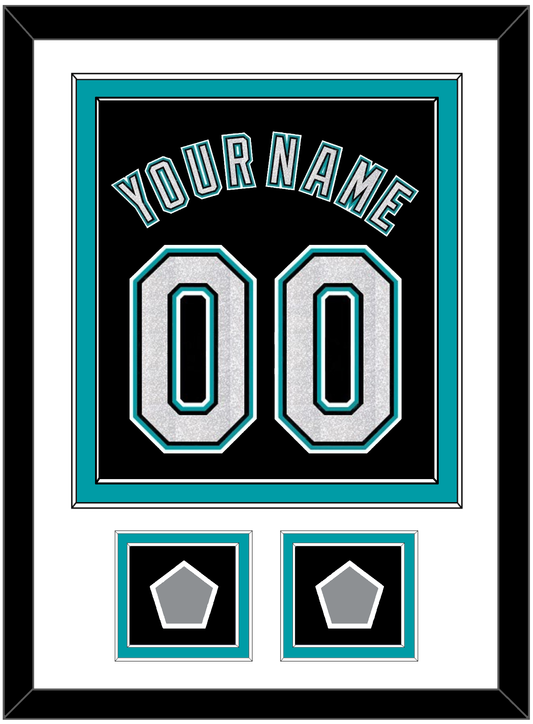 Florida Name & Number With 2 World Series Patches - Alternate Black (2003-2011) - Signature Tier 1