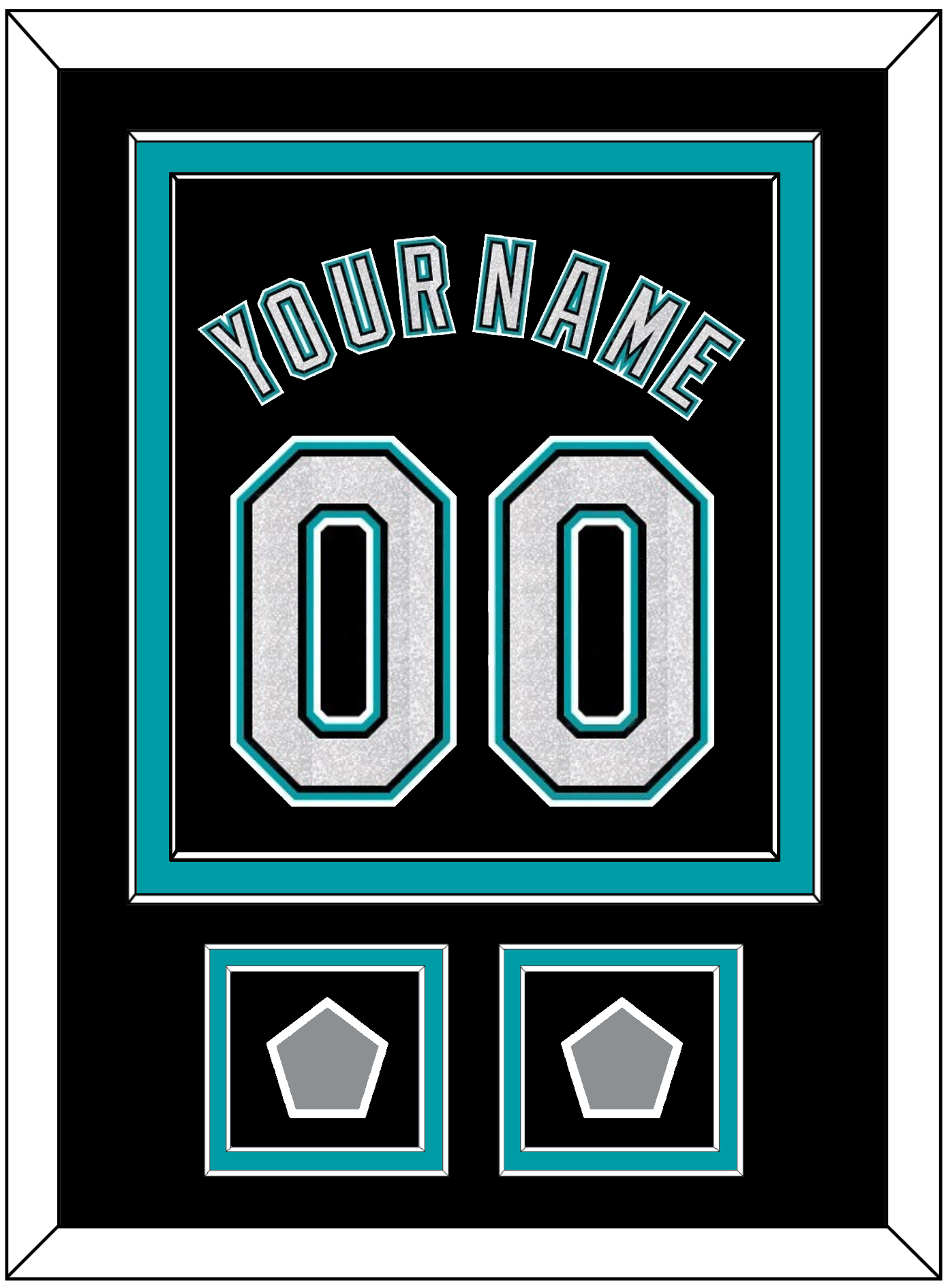 Florida Name & Number With 2 World Series Patches - Alternate Black (2003-2011) - Signature Tier 2