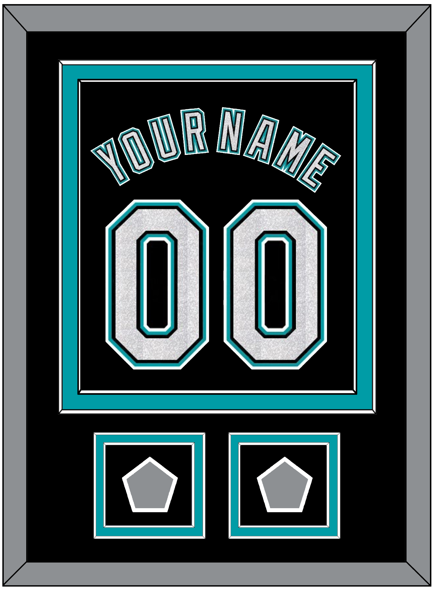 Florida Name & Number With 2 World Series Patches - Alternate Black (2003-2011) - Signature Tier 2