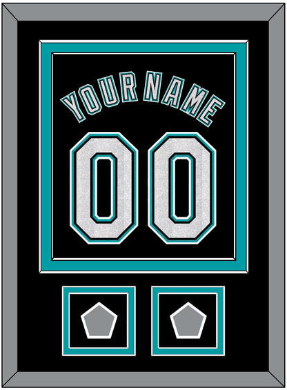 Florida Name & Number With 2 World Series Patches - Alternate Black (2003-2011) - Signature Tier 2