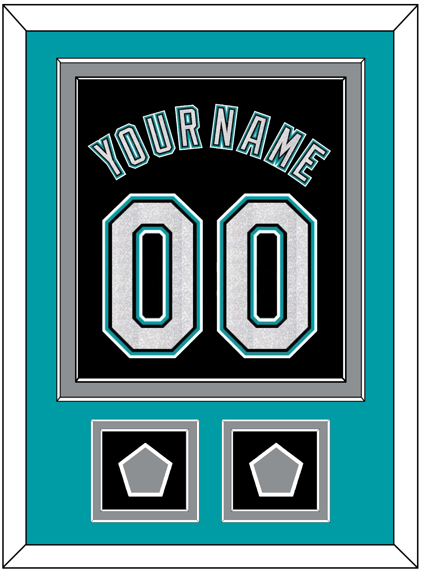 Florida Name & Number With 2 World Series Patches - Alternate Black (2003-2011) - Signature Tier 3