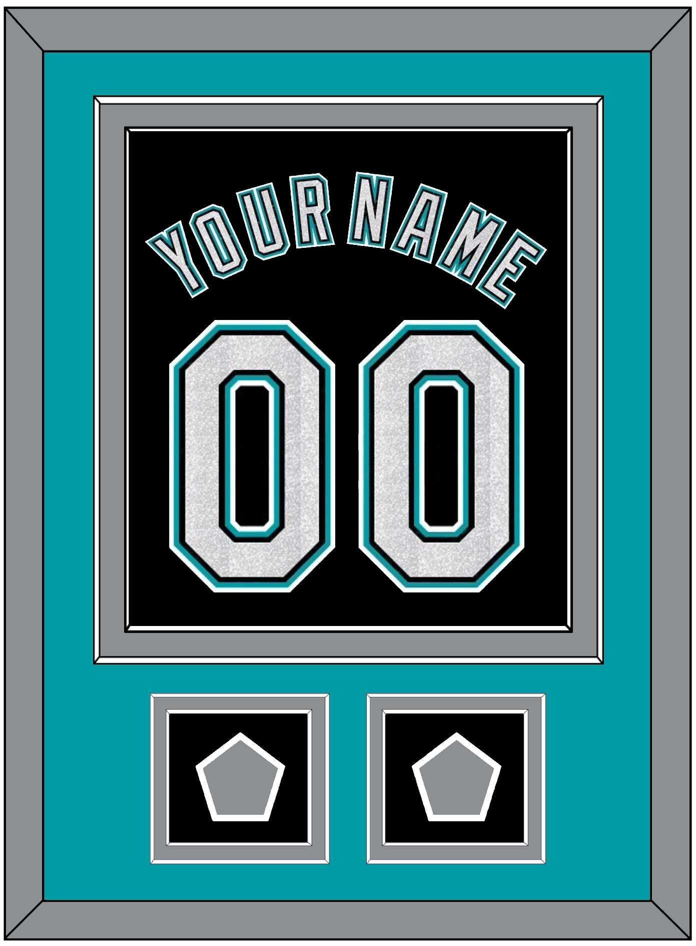 Florida Name & Number With 2 World Series Patches - Alternate Black (2003-2011) - Signature Tier 3