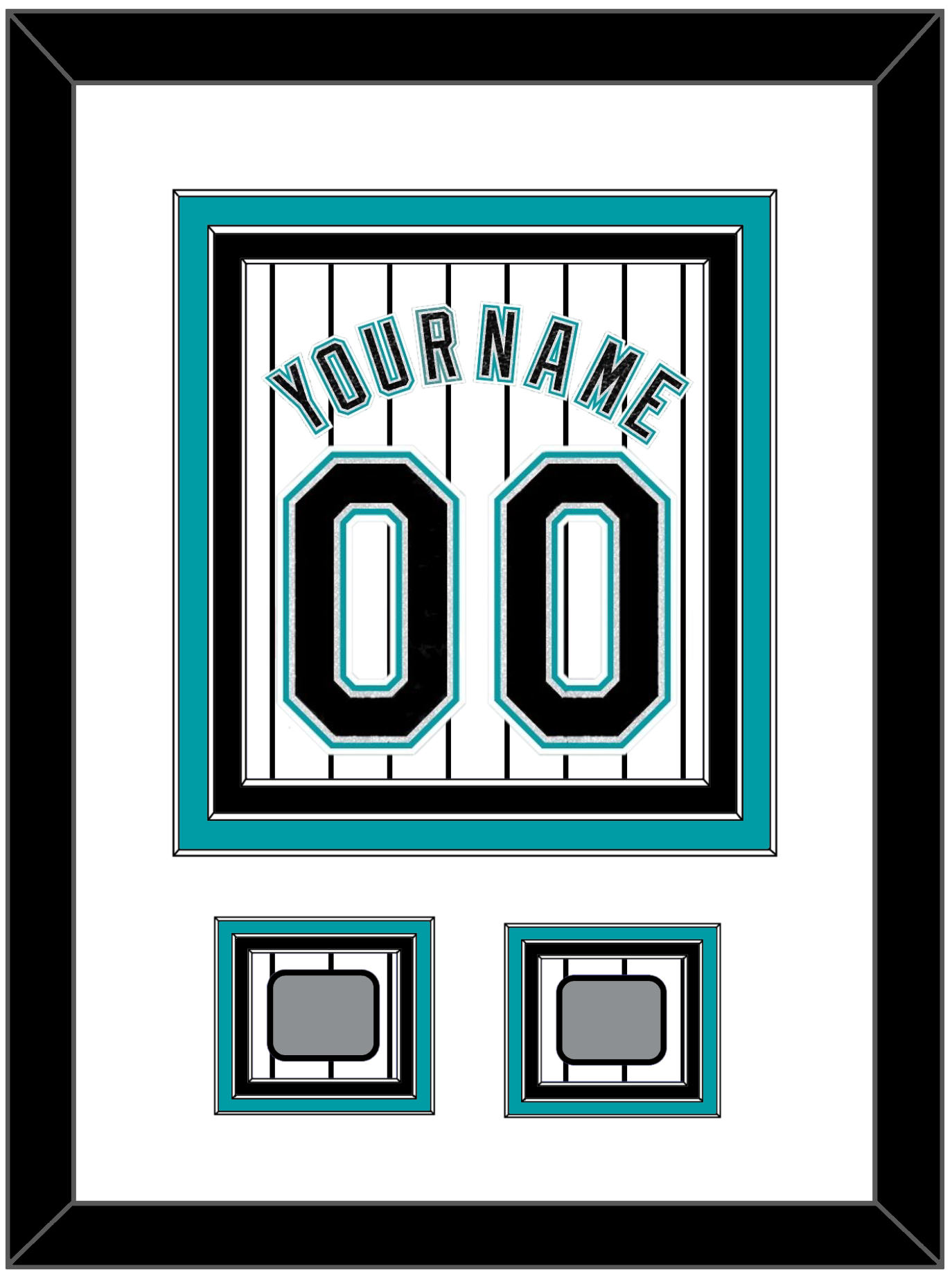 Florida Name & Number With 2 World Series Patches - Home White Pinstripes (2003-2011) - Premier Tier 1