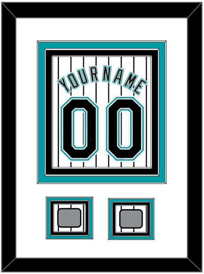 Florida Name & Number With 2 World Series Patches - Home White Pinstripes (2003-2011) - Premier Tier 1