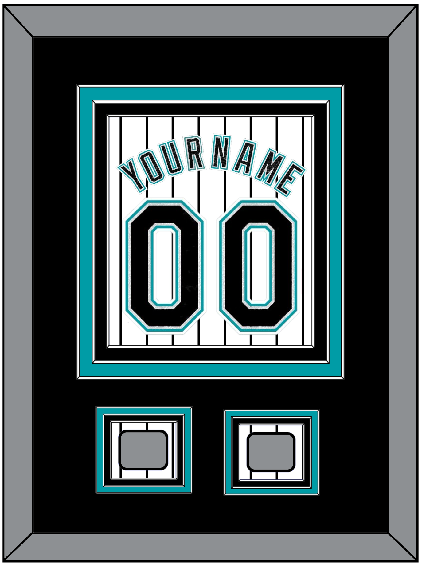 Florida Name & Number With 2 World Series Patches - Home White Pinstripes (2003-2011) - Premier Tier 3