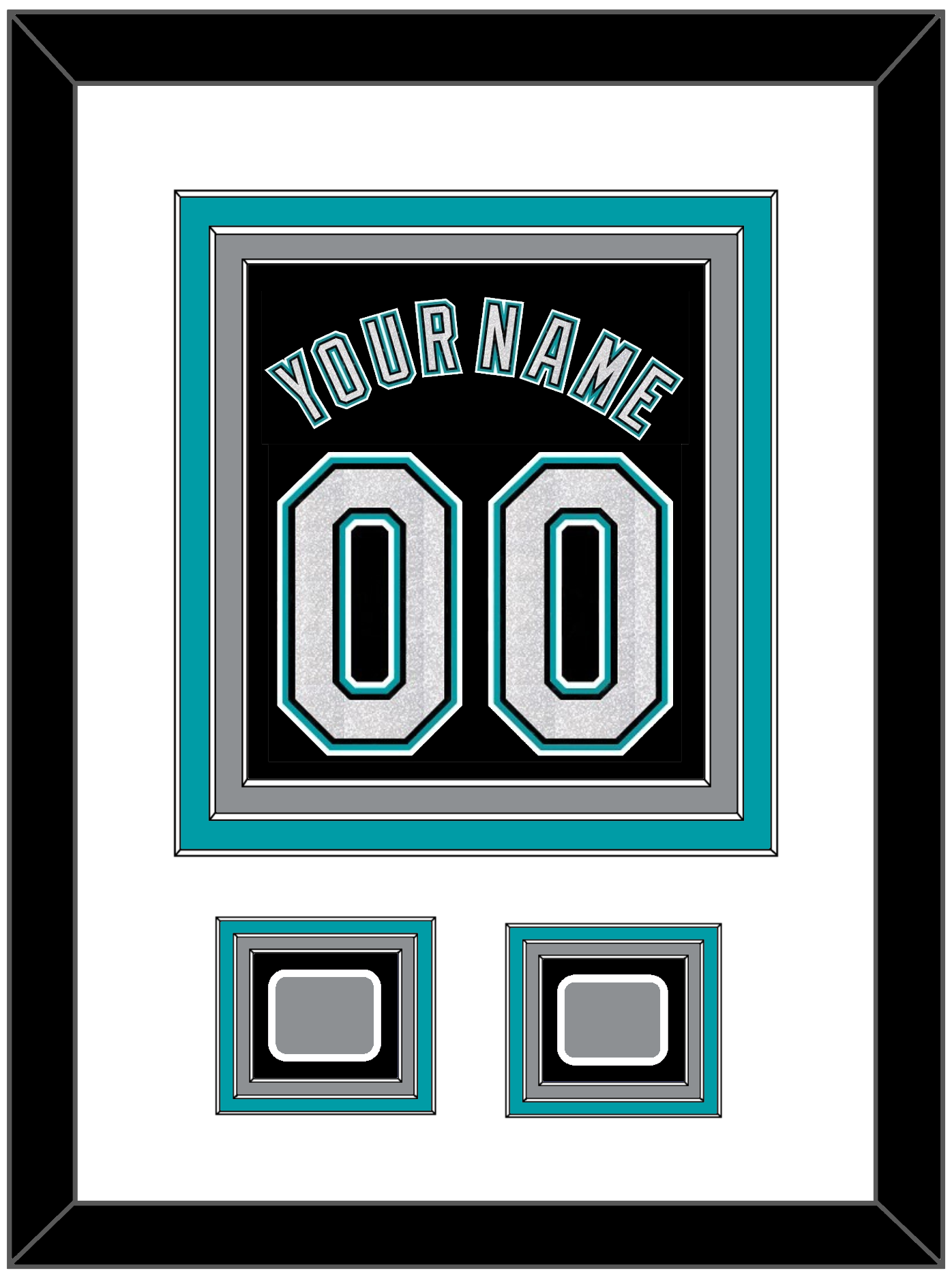 Florida Name & Number With 2 World Series Patches - Alternate Black (2003-2011) - Premier Tier 1
