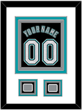 Florida Name & Number With 2 World Series Patches - Alternate Black (2003-2011) - Triple Mat 1