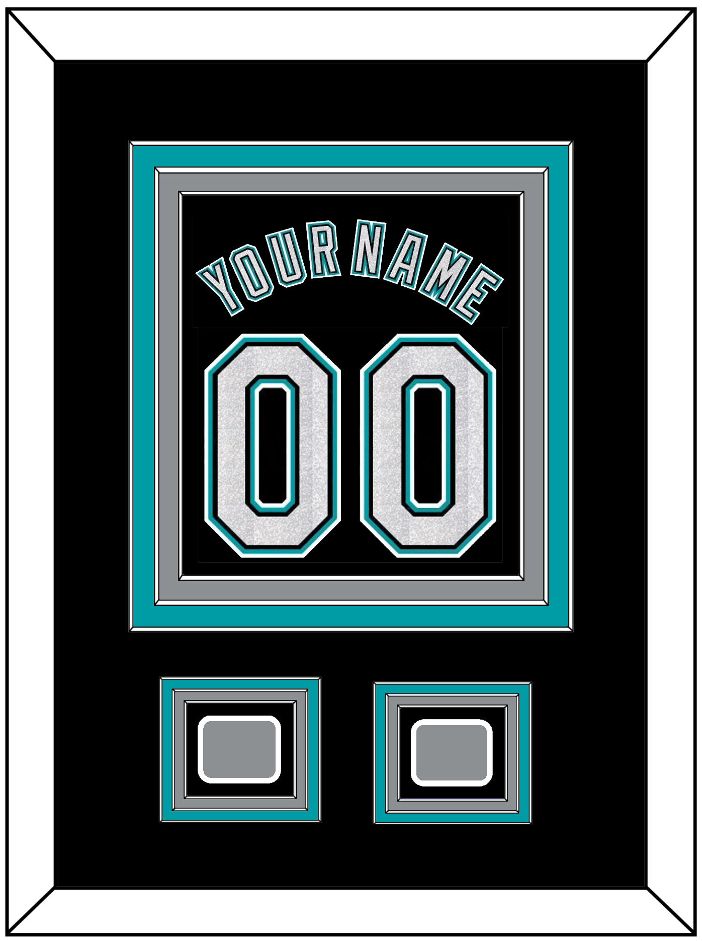 Florida Name & Number With 2 World Series Patches - Alternate Black (2003-2011) - Premier Tier 2
