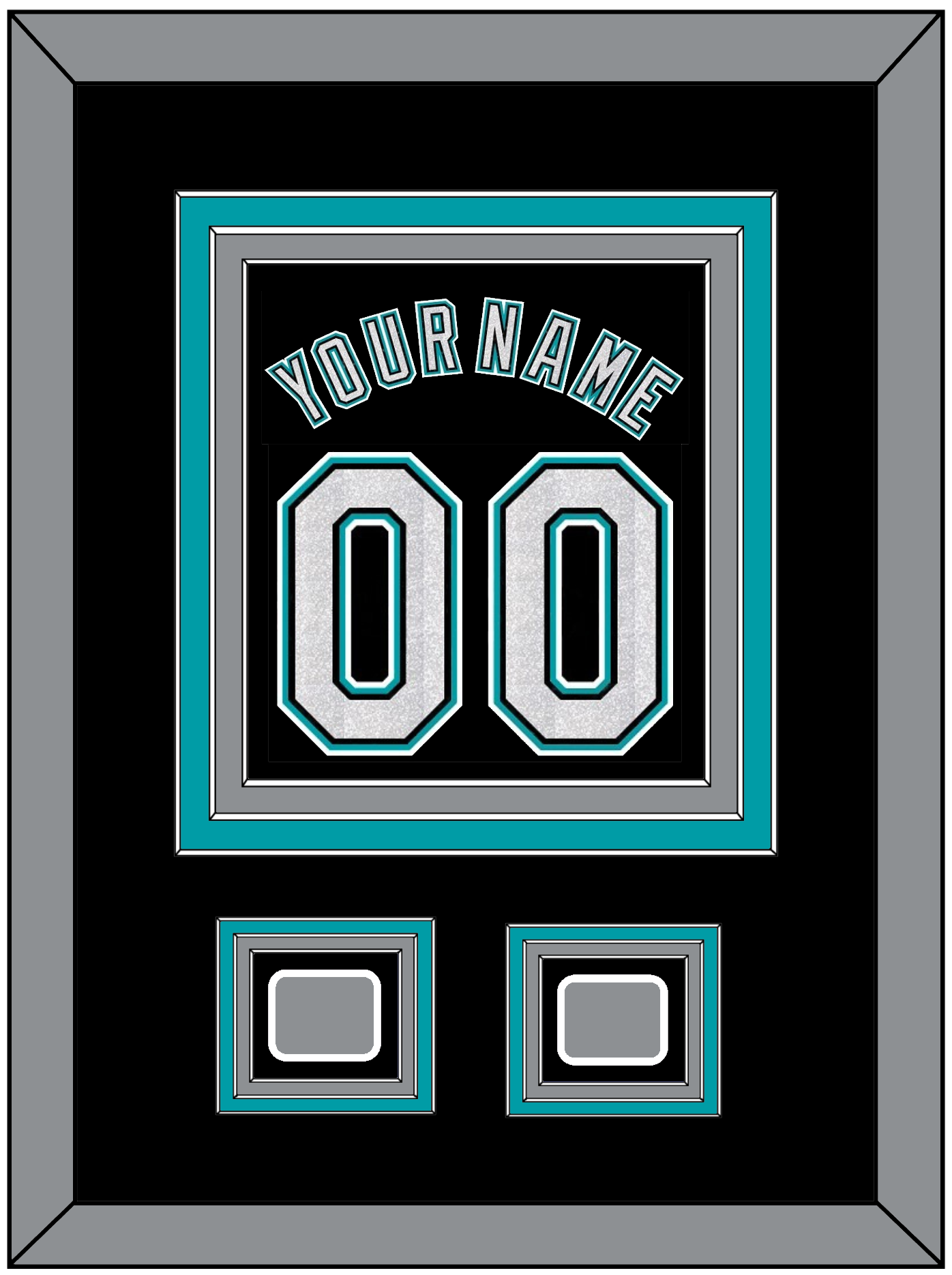 Florida Name & Number With 2 World Series Patches - Alternate Black (2003-2011) - Premier Tier 2