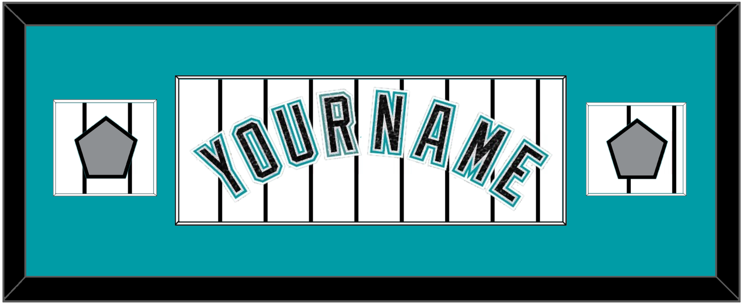 Florida Name & 2 World Series Patches - Home White Pinstripes (2003-2011) - Essential Tier 2