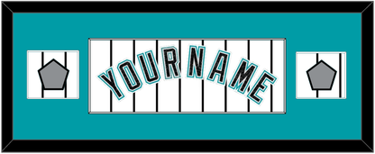 Florida Name & 2 World Series Patches - Home White Pinstripes (2003-2011) - Essential Tier 2