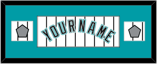 Florida Name & 2 World Series Patches - Home White Pinstripes (2003-2011) - Essential Tier 2