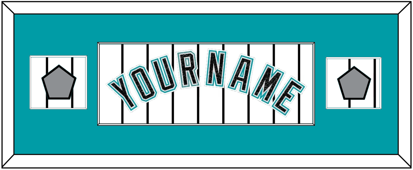 Florida Name & 2 World Series Patches - Home White Pinstripes (2003-2011) - Essential Tier 2