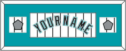 Florida Name & 2 World Series Patches - Home White Pinstripes (2003-2011) - Essential Tier 2