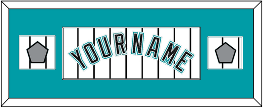 Florida Name & 2 World Series Patches - Home White Pinstripes (2003-2011) - Essential Tier 2