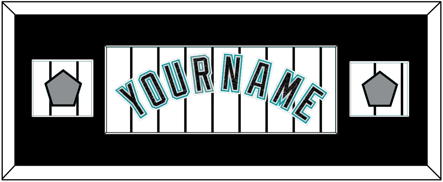 Florida Name & 2 World Series Patches - Home White Pinstripes (2003-2011) - Essential Tier 4