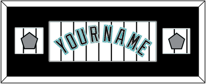 Florida Name & 2 World Series Patches - Home White Pinstripes (2003-2011) - Essential Tier 4