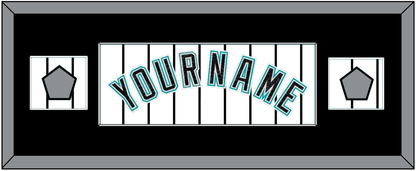 Florida Name & 2 World Series Patches - Home White Pinstripes (2003-2011) - Essential Tier 4