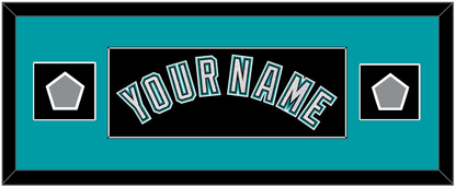 Florida Name & 2 World Series Patches - Alternate Black (2003-2011) - Essential Tier 4