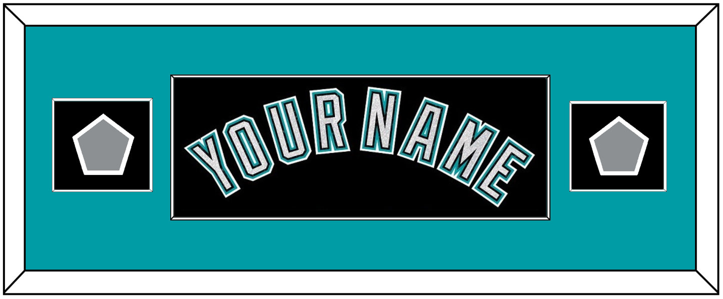 Florida Name & 2 World Series Patches - Alternate Black (2003-2011) - Essential Tier 4