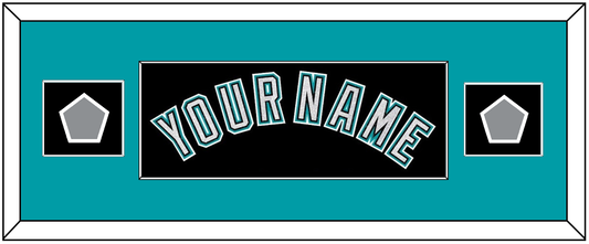 Florida Name & 2 World Series Patches - Alternate Black (2003-2011) - Essential Tier 4