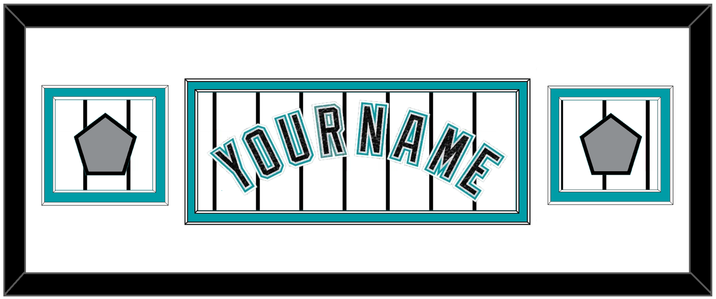Florida Name & 2 World Series Patches - Home White Pinstripes (2003-2011) - Signature Tier 2